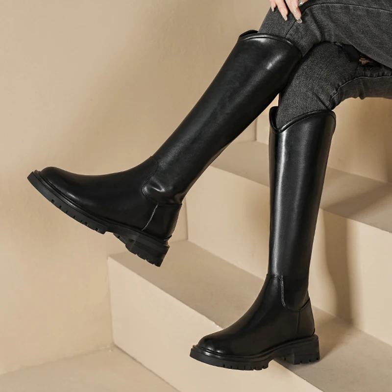 

Shoes Women's New Fall and Winter 2023 Fleece Warm Boots Platform Doc Martens Knee-high Boots Fashion High Boots Fashion