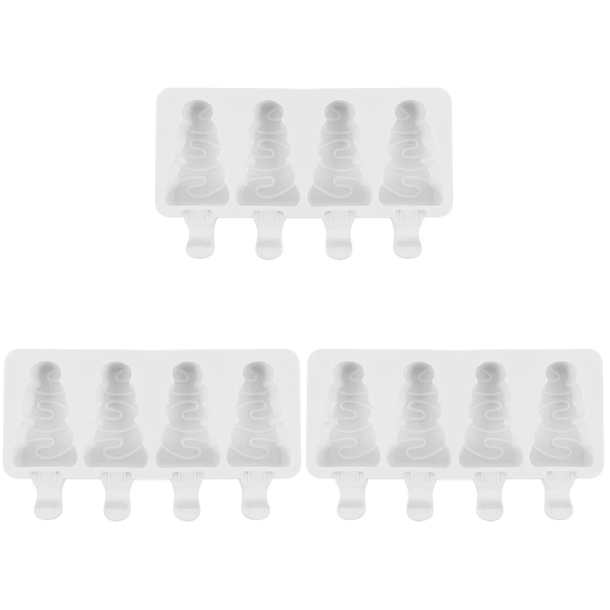 

Christmas Ice Maker Popsicle Molds Cream Chocolate Candy Freeze Pans Cake Household Mould Lolly Bar Diy Tubes Mousse Soap