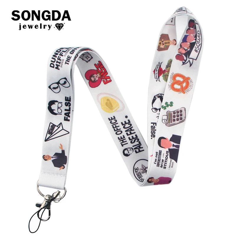 

The Office Mobile Phone Lanyard Keychain Anti-lost ID Card Sling Badge Neckband Key Bag Ribbon Hang Rope Neck Straps Accessories