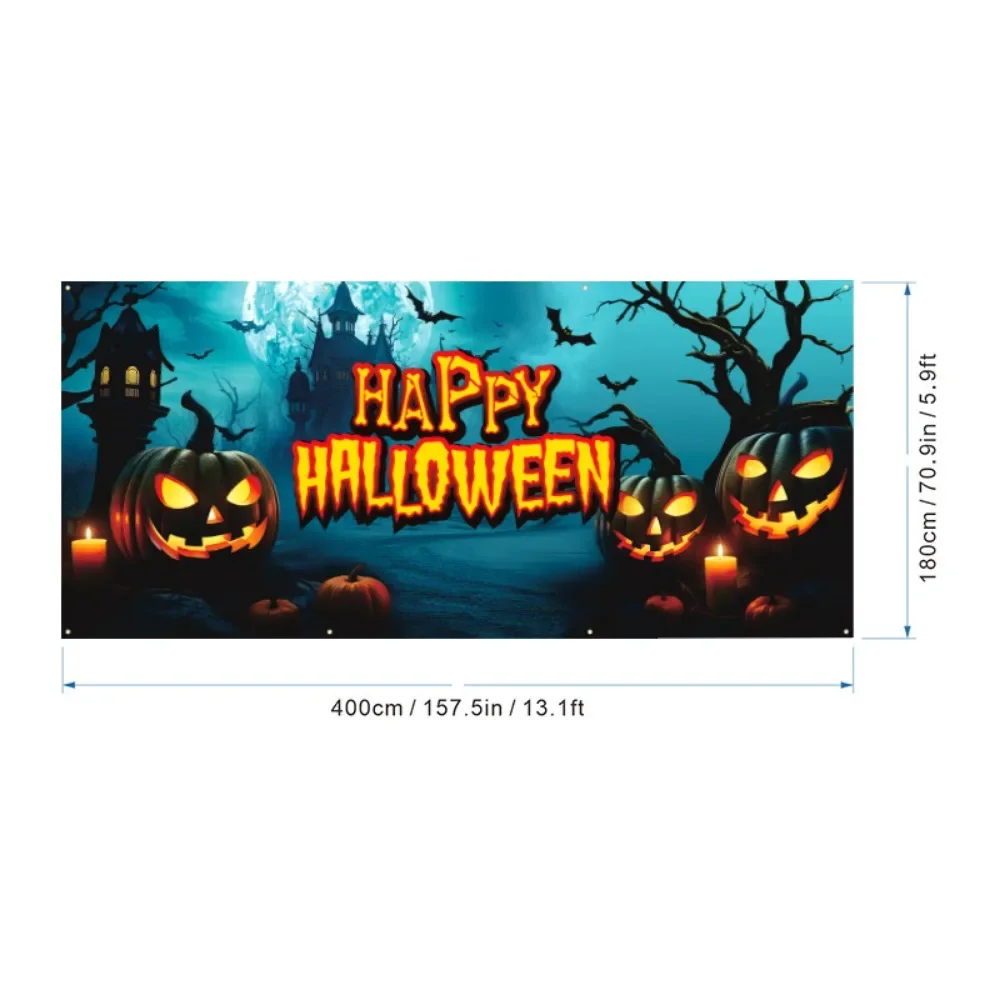 Фон для Хэллоуина Ткань Уличные Декорации праздничные украшения Хэллоуин гараж