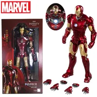 36CM Iron Man ZD MK3 Original 1/5 Marvel Legends 10th Anniversary Collection Tony Stark Model Action Figure Children's Toys Gift