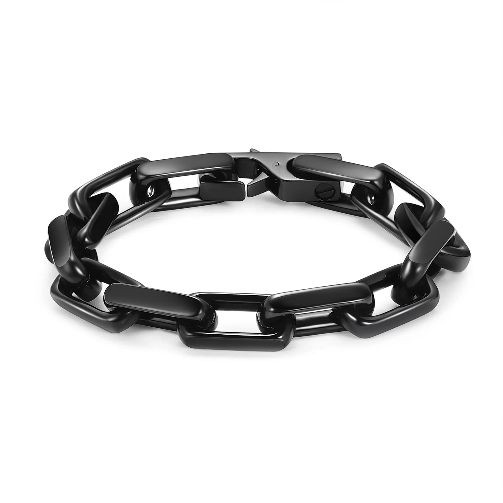 

Cremation Jewelry Urn Bracelet for Ashes Paperclip Adjustable Link Keepsake Bracelet Ashes Holder Memorial Bangle for Men Women