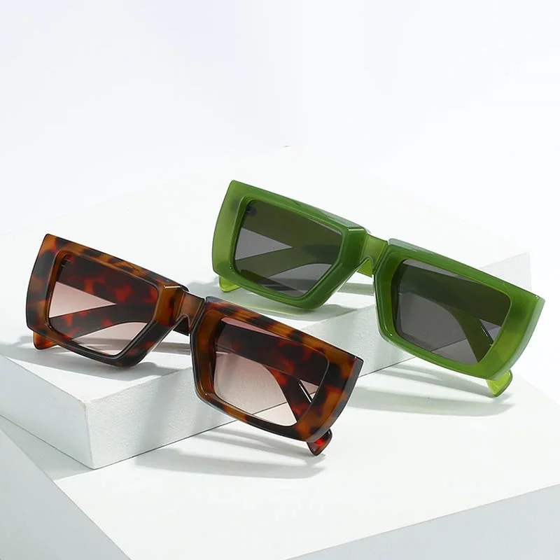 

Новинка 2022, квадратные солнцезащитные очки с плоским верхом, модные роскошные солнцезащитные очки в оправе конфетных цветов для женщин, винтажные мужские солнцезащитные очки для вождения UV400