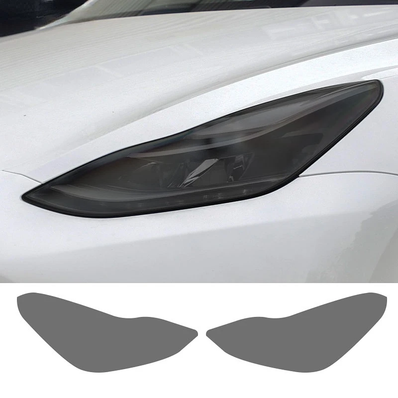 

Car Headlight Protective Film Taillight Light Transparent Smoked Black TPU Sticker For Tesla Model Y 2020 2021 2022 Performance