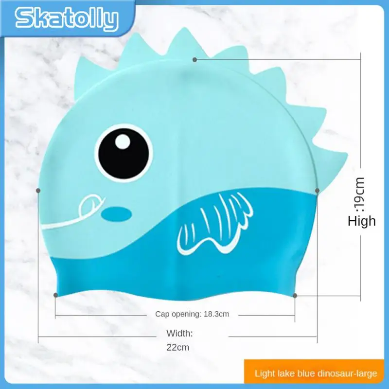 

Cartoon Childrens Sportswear And Accessories Unit Weight 0.06kg Non-slip Design Children Swimming Cap No Odor Bathing Cap