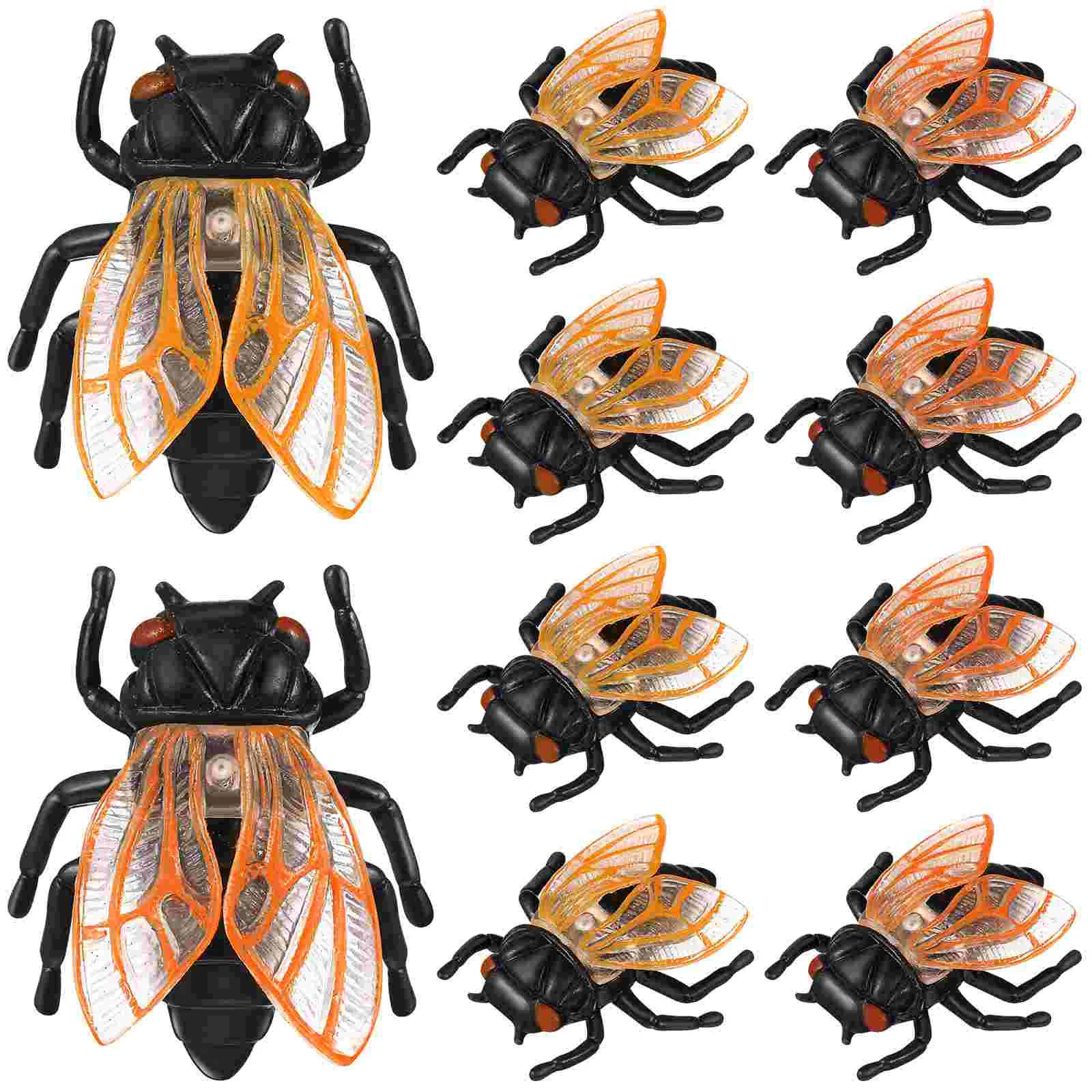 20 шт. имитация Хэллоуина Золотая Цикада детские игрушки для детей реалистичное