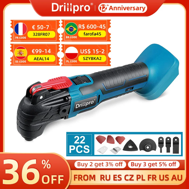 

Cordless Oscillating Multi function Tool Electric Saw Trimmer Trimming Shovel Cutting Machine Woodworking Tool for Makita Batter