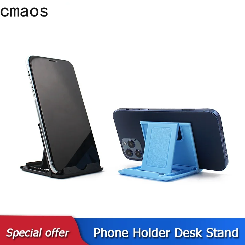 

Phone Holder Desk Stand For Your Mobile Phone Tripod For iPhone Xsmax Huawei P30 Xiaomi Mi 9 Plastic Foldable Desk Holder Stand