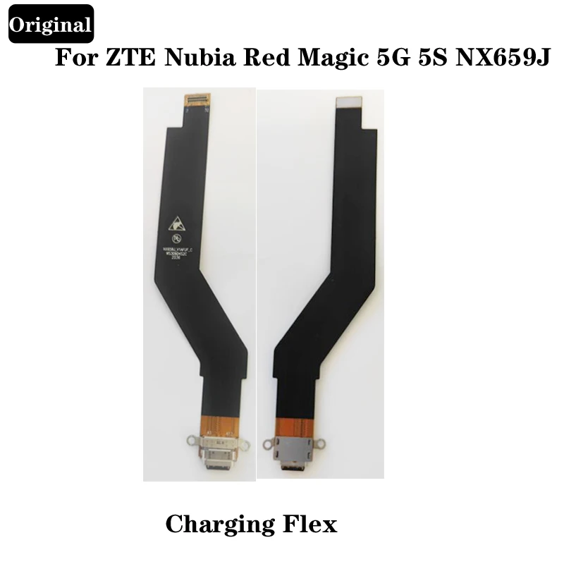 

Original For ZTE Nubia Red Magic 5G 5S NX659J USB Type-C Fast Charging Dock Charger Pcb Board Flex Cable Repair Parts
