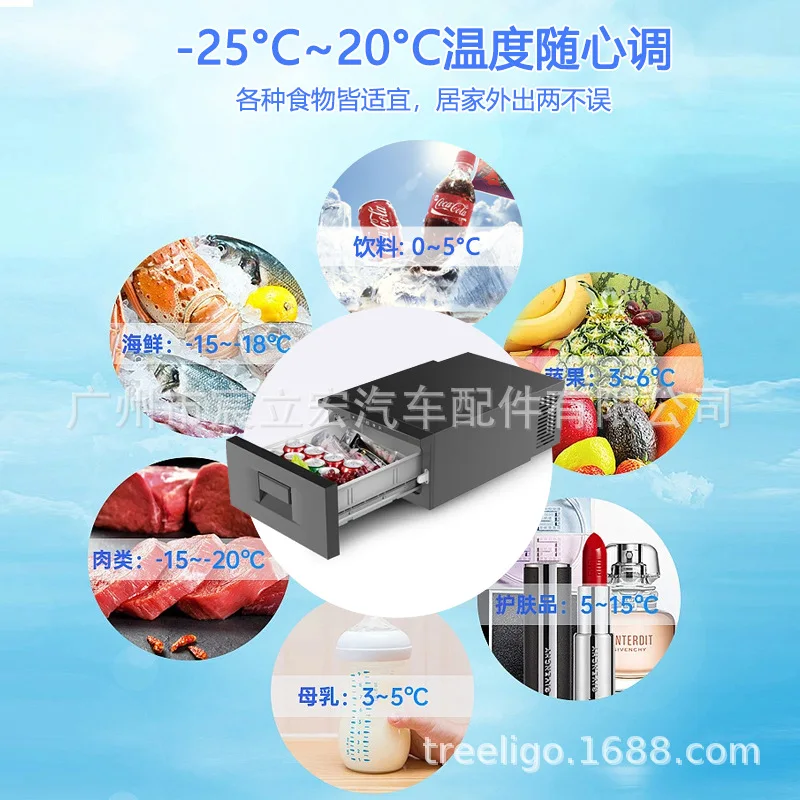 Автомобильный выдвижной ящик treвыбраo холодильник для домов на колесах 12 В 24