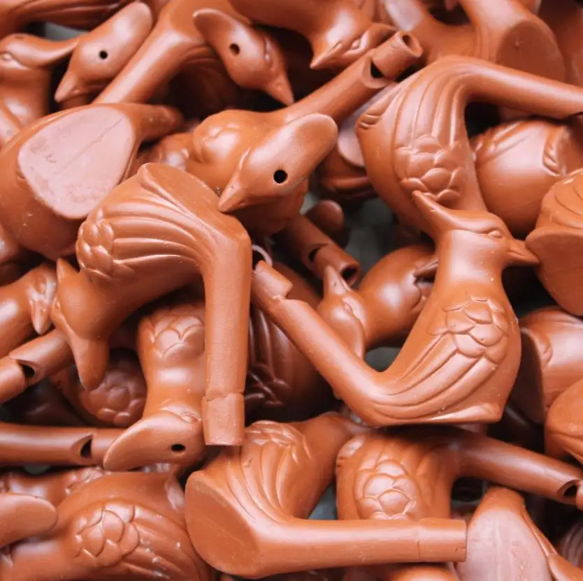 240 шт. детский свисток из керамической глины в винтажном стиле