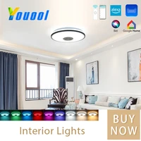 new 36w wifi ceiling light starry lampshade warm cold white rgbdimmable app controlremote control bluetooth speaker lamps home