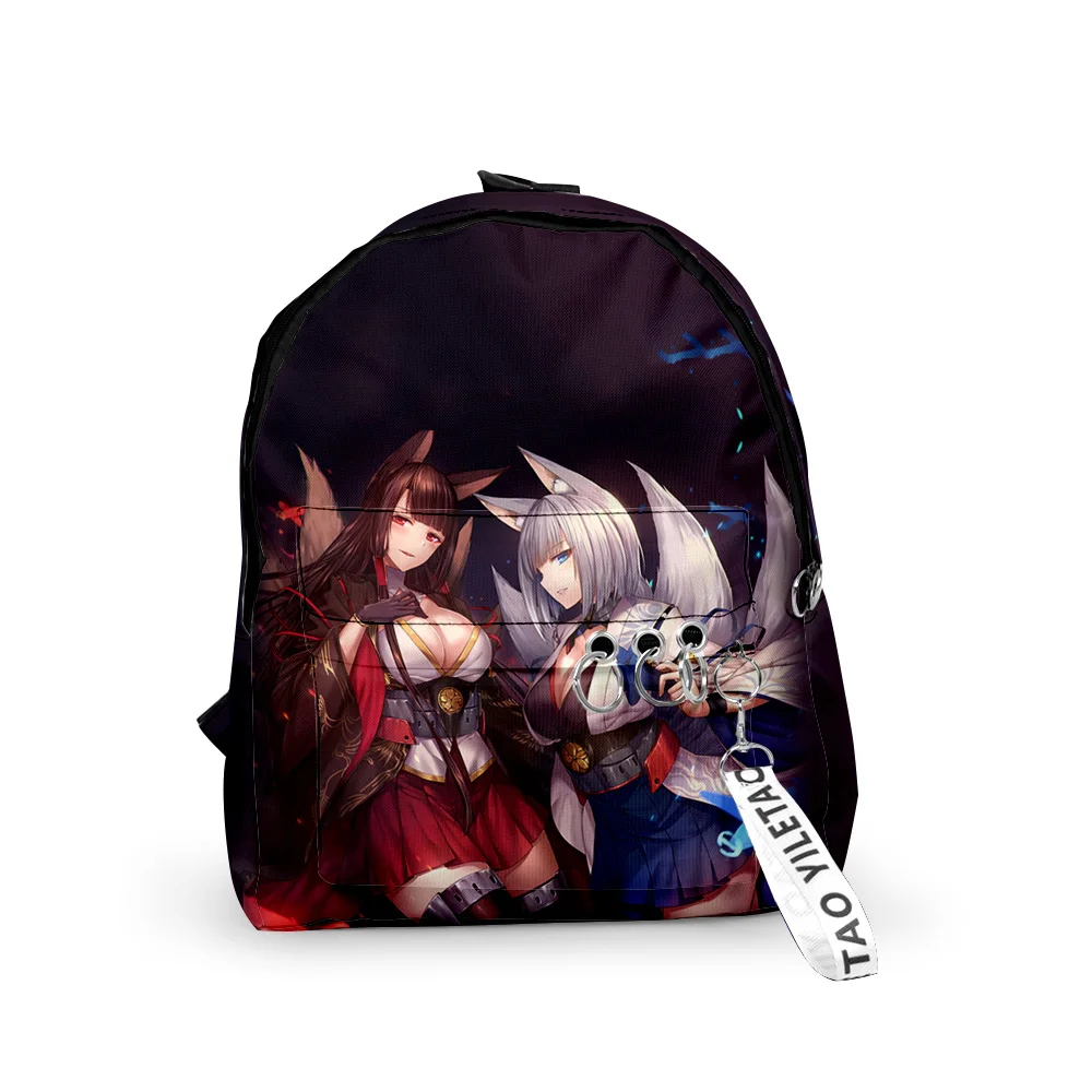 Популярные рюкзаки для ноутбуков Azur Lane школьные сумки мальчиков и девочек брелки