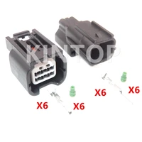 1 set 6 pins auto headlight cable harness waterproof socket 7282 2764 30 7283 2764 30 car radar sealed connector