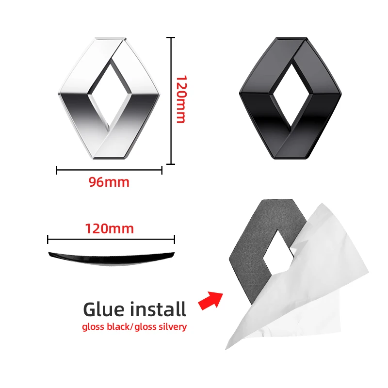 3D ABS логотип Renault эмблема автомобиля передняя наклейка задний багажник значок для