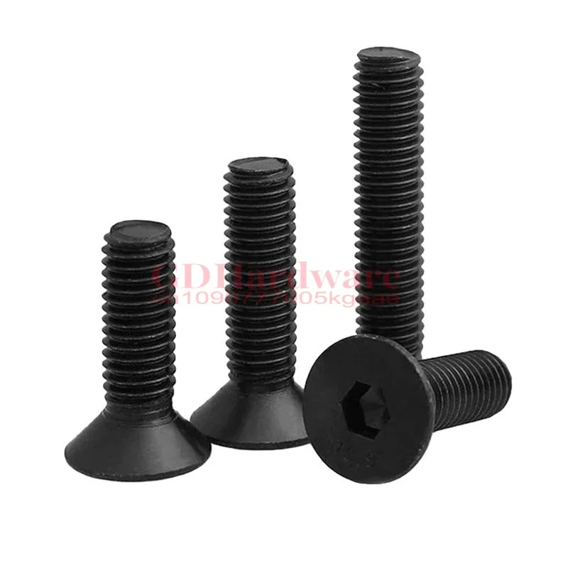 

Класс 1/4 M1.6 M2 M2.5 M3 M4 M5 M6 M8 M10 - M20 SCM435 сталь DIN7991 Шестигранная головка с плоским потайным шестигранным болтом