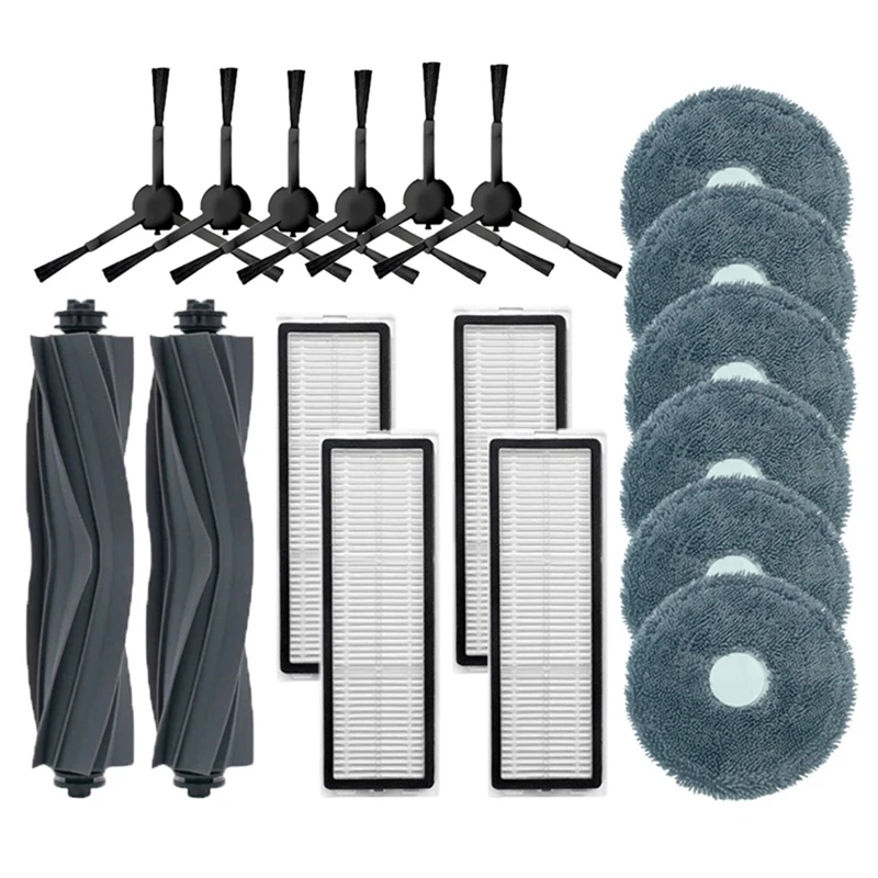 

Roller Side Brush HEPA Filter Mop Cloth Rags Plastic As Shown For Dreame L10S Pro/RLS6L/For Xiaomi S10+ Vacuum Cleaner Parts