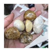 natural polished chrysanthemum tumbled crystal healing stones for home decoration
