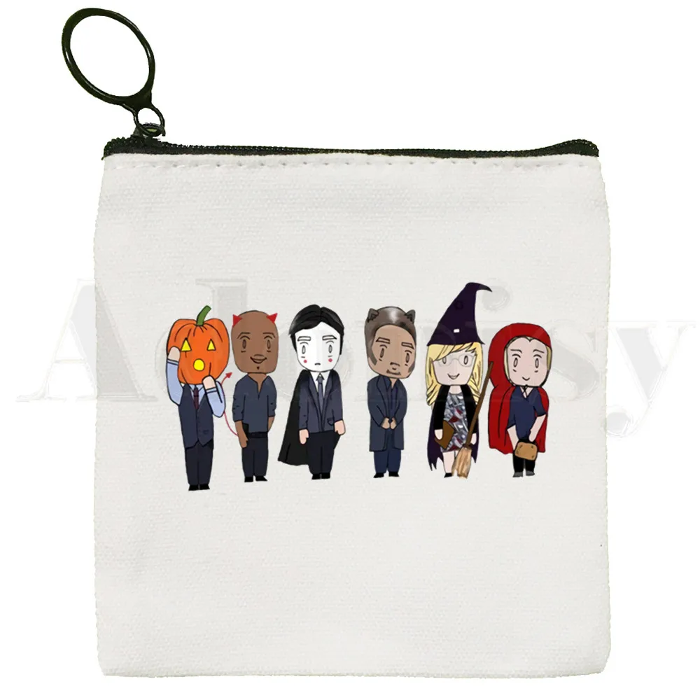 Spencer Reid Criminal Minds TV Series Fan Coin Purse Storage Small Bag Card Bag Key Bag Coin Clutch Bag Zipper Key Bag