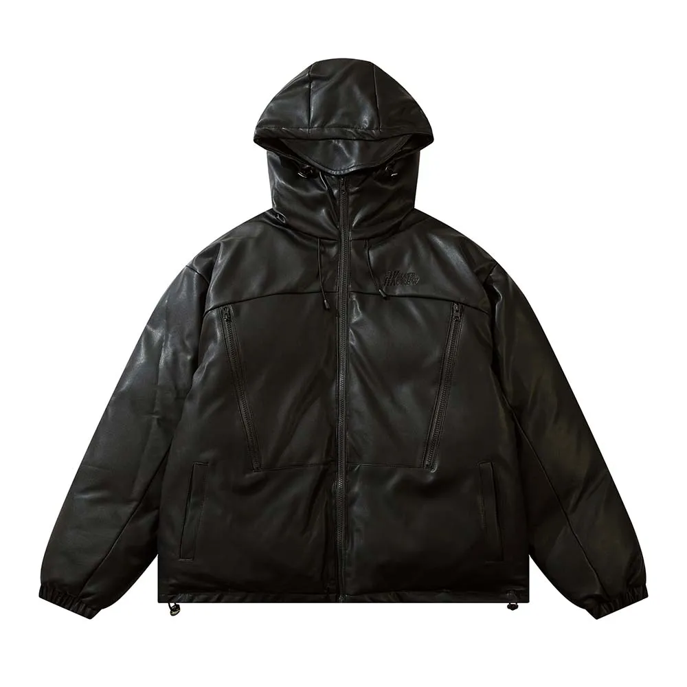 Mens Winter Parka Jacket Streetwear Outwear Harajuku Padded Jacket Hooded Loose Warm Coat Unisex puffer jacket