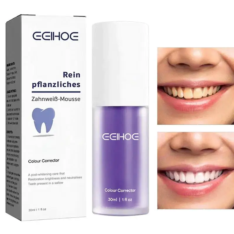 

Purple Toothpaste Sensitive Teeth Teeth Cleansing Serums 30ml Effective Tooth White Enamel Care Toothpaste Stain Removal Paste