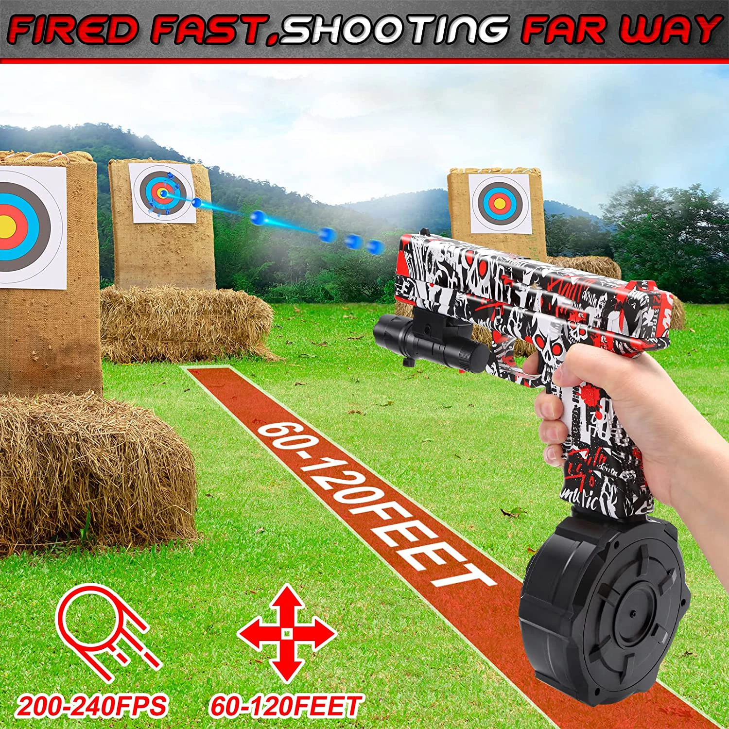 

Gel Blaster Toy Guns For Adults Boys 30000 Gel Blaster Beads Ammo Out Door Games