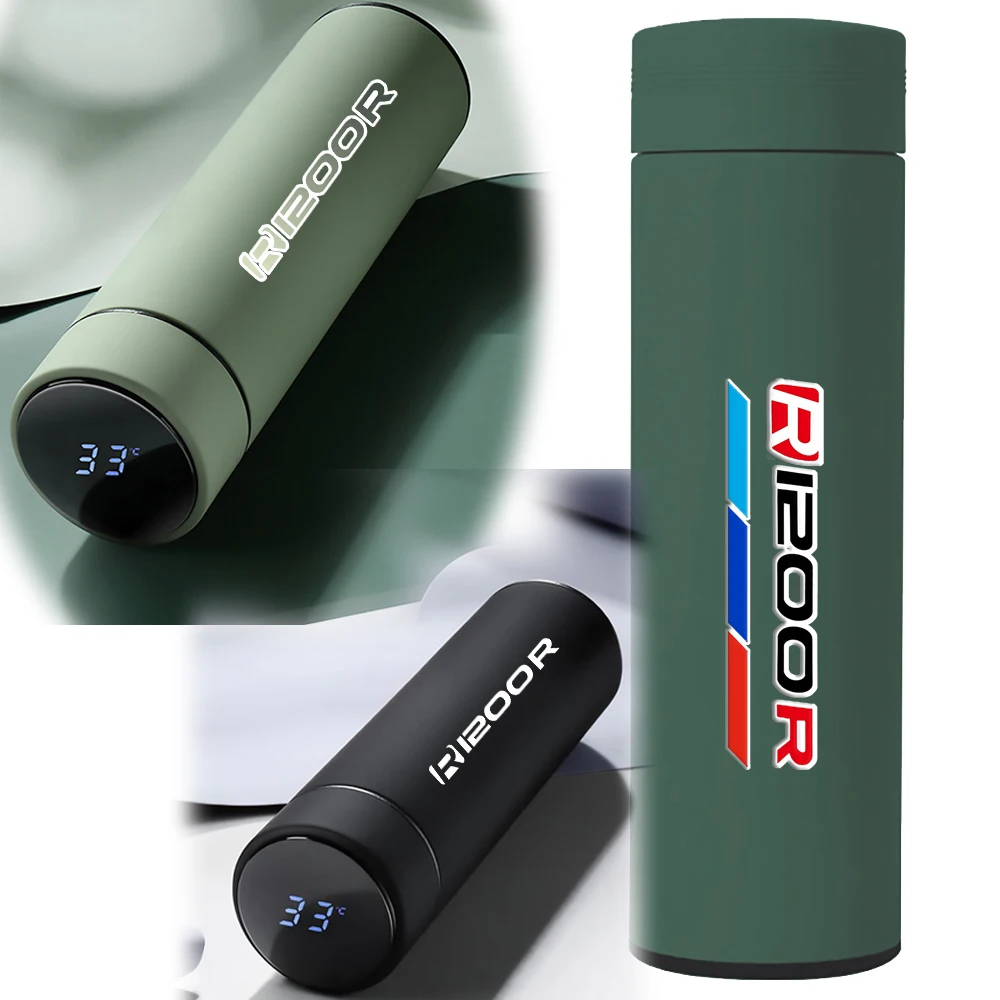 

For BMW R 1200R R1200R accessories Support custom frosted paint intelligent 500ml thermos cup For BMW R 1200R R1200