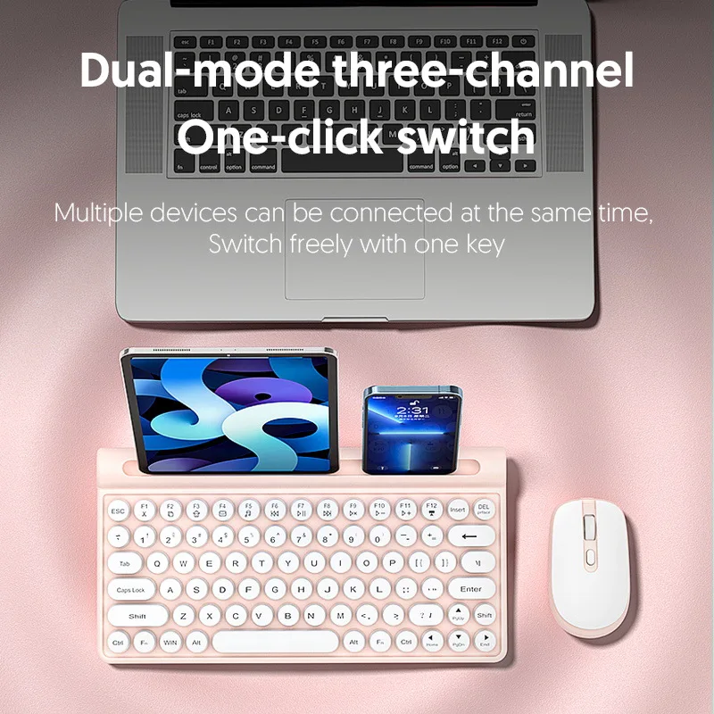 Беспроводная клавиатура и мышь 2 4 ГГц набор для мультимедиа клавиатуры мыши