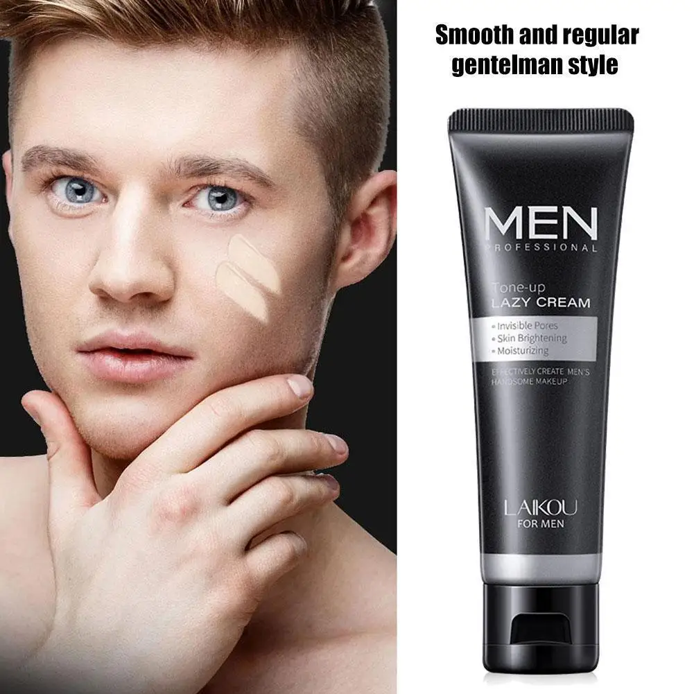 

LAIKOU Men BB Cream Face Cream Natural Whitening Skin Care Men Effective Care Sunscreen Face Foundation Base Makeup Skin Color