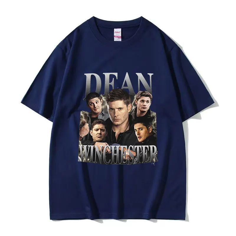 Футболка с графическим принтом Дина винчестера модная Ретро футболка унисекс