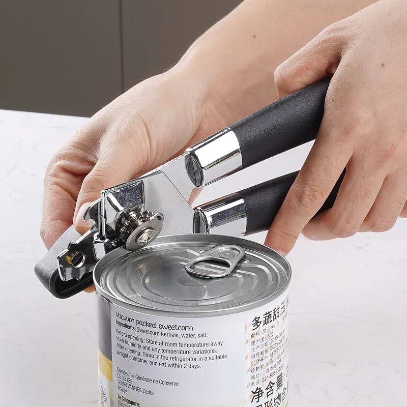 

Can Opener Handheld,No-Trouble-Lid-Lift,Manual Can Opener Smooth Edge with Sharp Blade,Large Effort-Saving Handles,Easy Grip