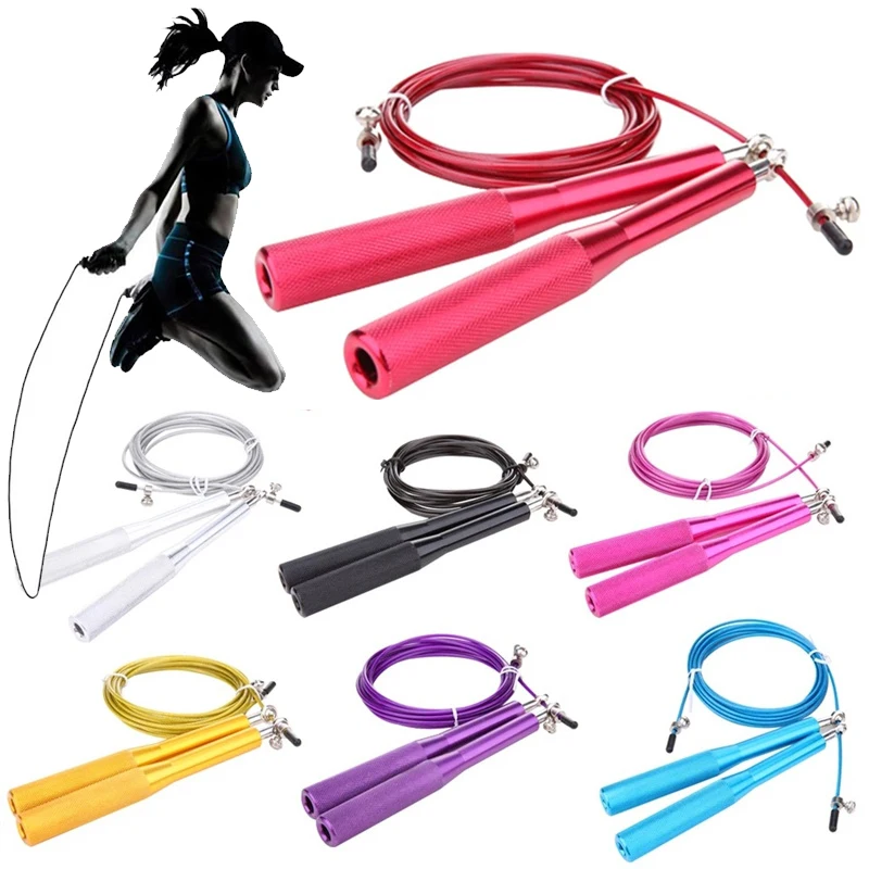 

Speed Jump Rope Crossfit Professional Men Women Gym Cable Steel Wire Bearing Skipping Rope Adjustable Fitness Jump Ropes Hot