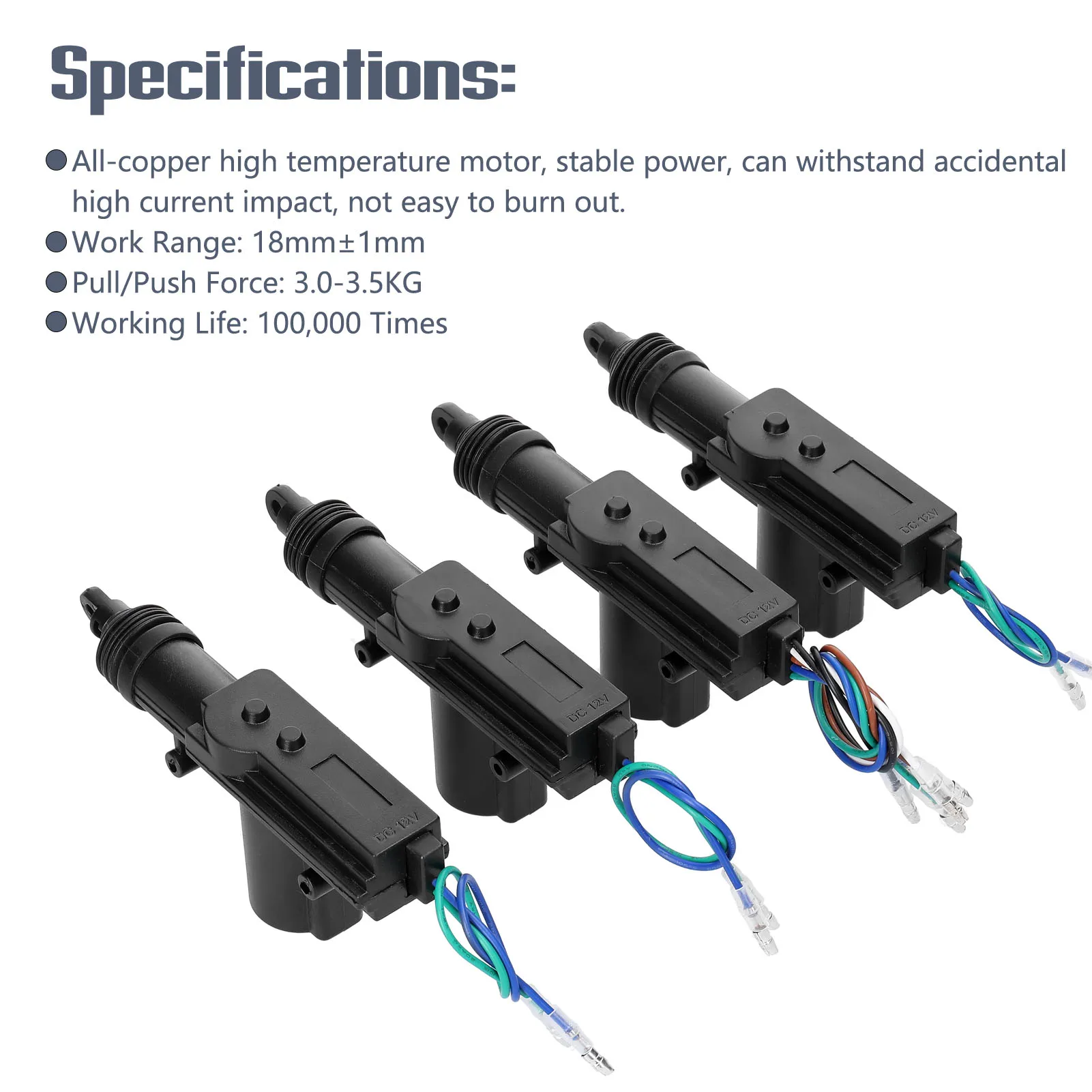 4 шт./упаковка привод для центрального замка автомобиля 12 0 в |