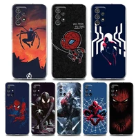 clear phone case for samsung a01 a02 a02s a11 a12 a21 s a31 a41 a32 a51 a71 a42 a52 a72 silicone cover venom spiderman