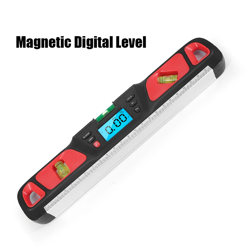 

Protractor Inclinometer Spirit Scale Electric 360 Finder Horizontal Ruler Level Angle Bubble Degree Level Digital