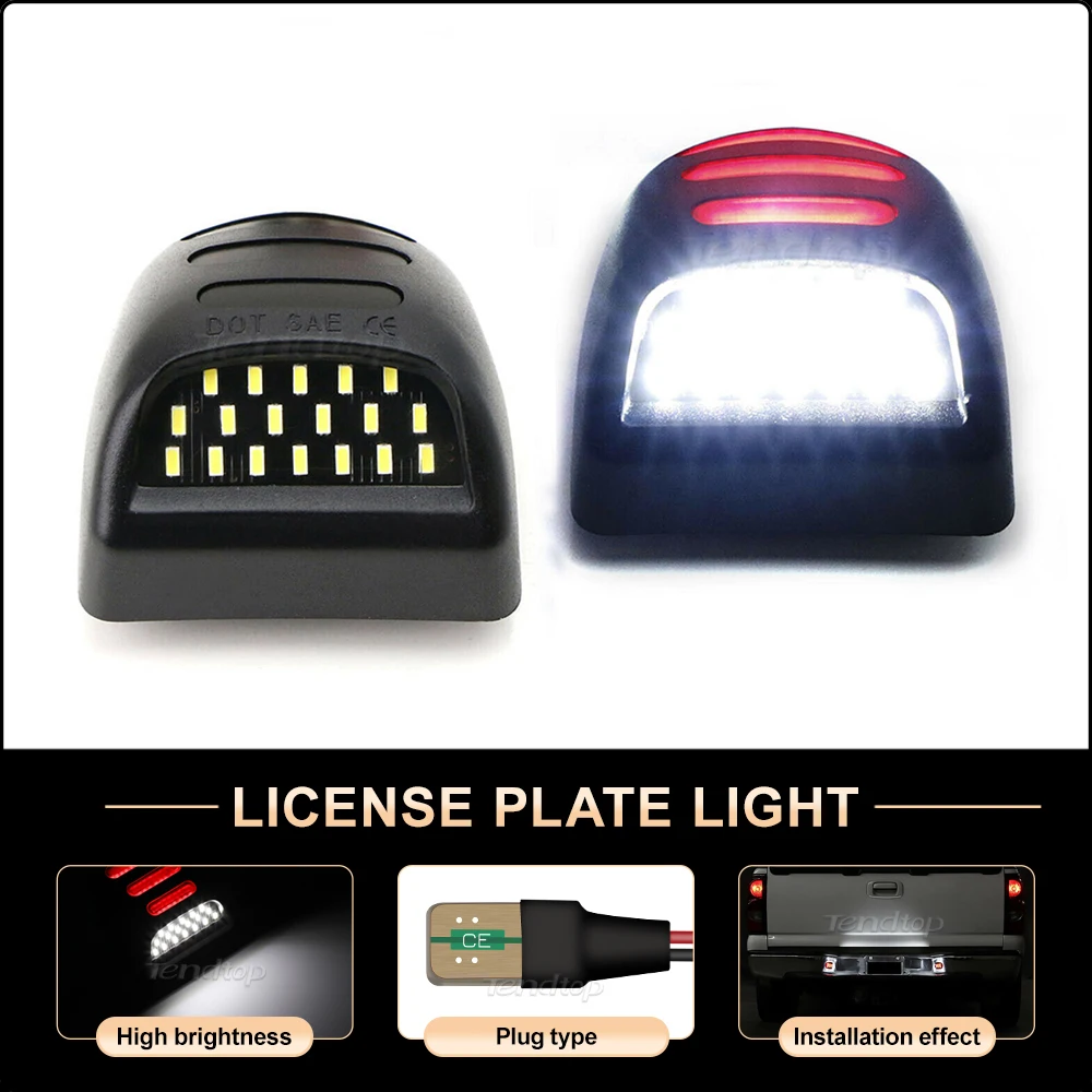 

Индикатор номерного знака для Chevrolet Silverado GMC Sierra 1500 2500 3500, 2 шт.