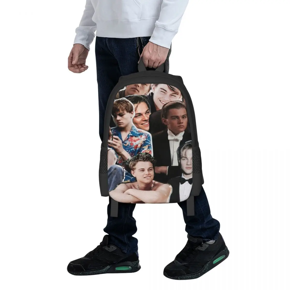 Leonardo Dicaprio Collage Backpack for Girls Boys Travel RucksackBackpacks for Teenage school bag