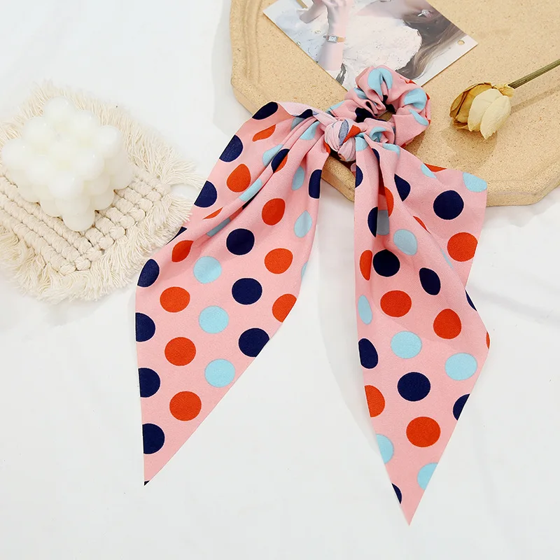 Аксессуары для волос с цветочным принтом Yanwenx летняя Цветочная Женская резинка