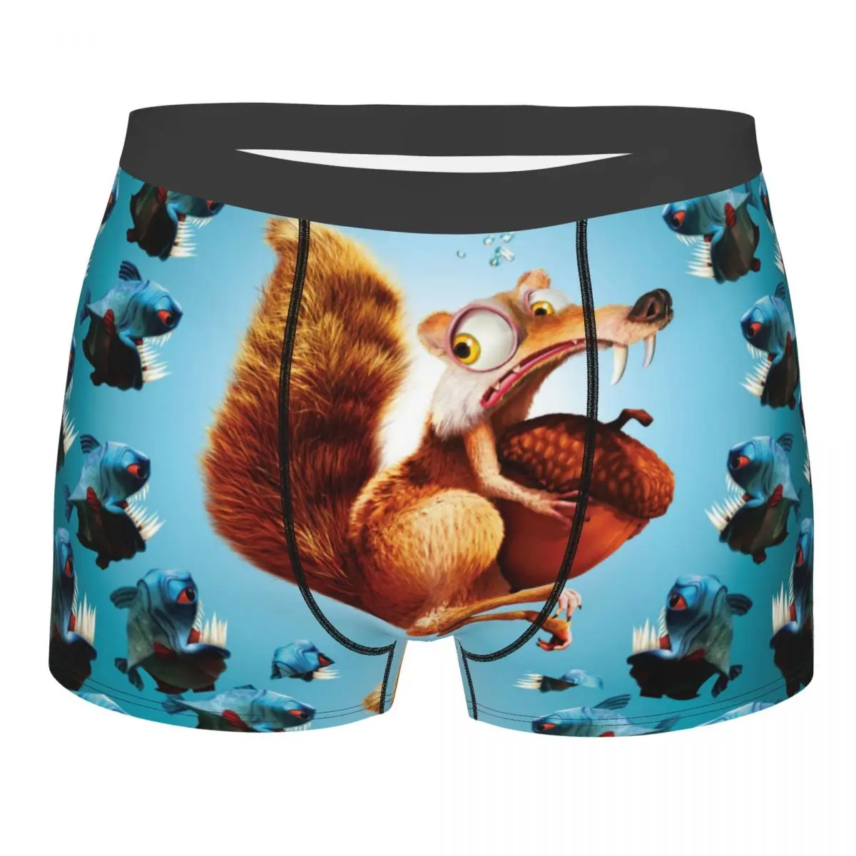 

Ice Age Manfred Animated Film Scared Underpants Breathbale Panties Men's Underwear Ventilate Shorts Boxer Briefs