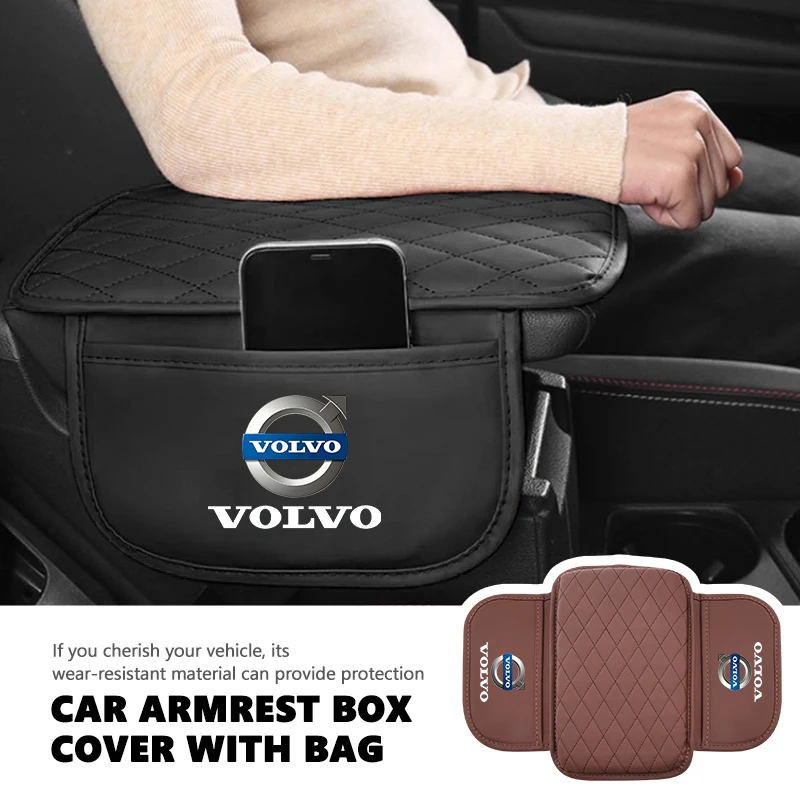 Фото Защитный чехол-накладка на центральную консоль для Volvo (подлокотник, подушка, коврик) для моделей V50, S60, XC60, S40, XC40, XC90, V70, XC70, C30 №3