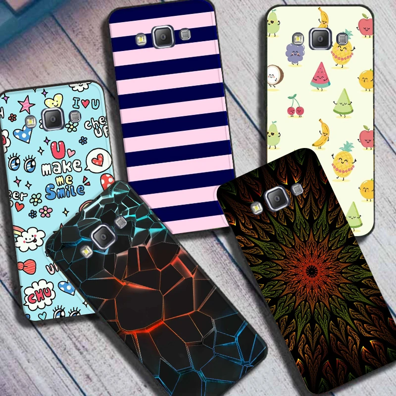 case For Samsung Galaxy A7 2015 Case Soft TPU Back Cover for Samsung A7 2015 A700 A700F Case shockproof Lovely Cute