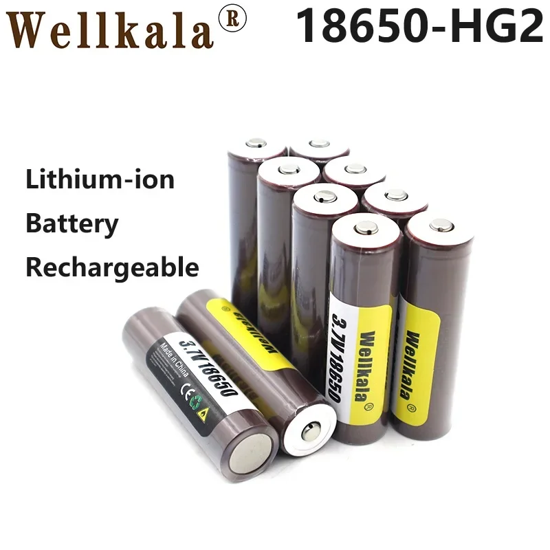 

Aviation Arrival 18650 Battery HG2 30A Discharge 3.7V Rechargeable Lithium Ion Pointed Charger for Flashlights,Game Consoles,Etc
