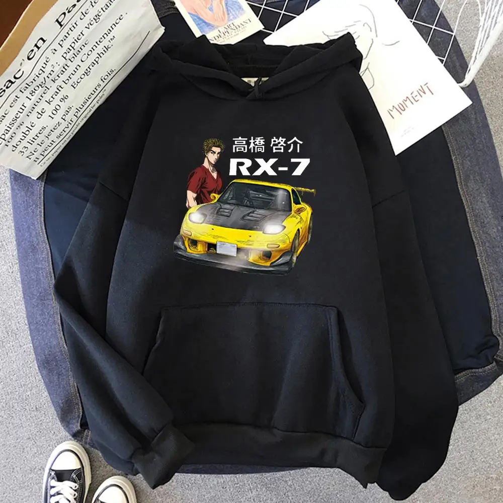 

Initial D Fujiwara Tofu Shop AE86 Manga Hoodie Men Women Keisuke Takahashi's FD RX7 Tops Hooded Sweatshirt Loose Fleece Pullover