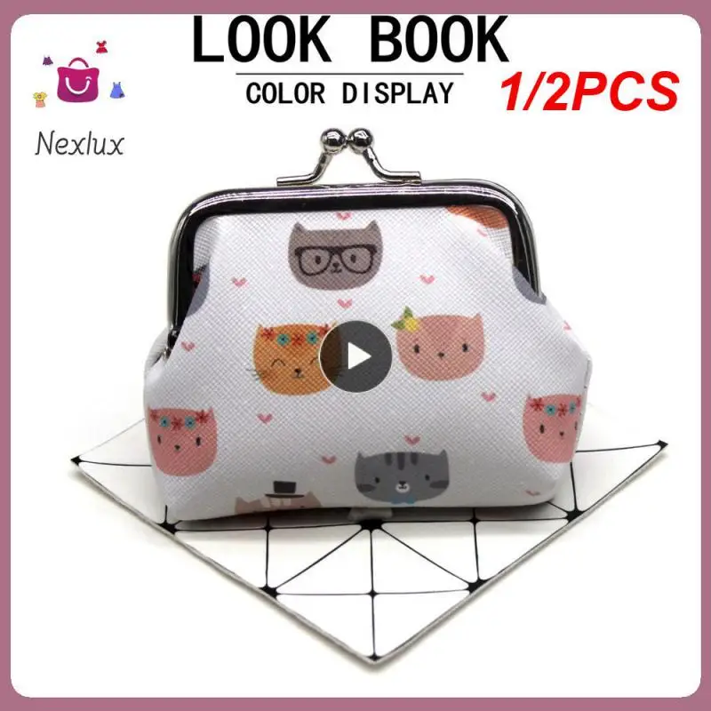 

1/2PCS Women Mini Wallets Coin Purses Kids Clutch Money Bags Female Pouch Hasp Change Purse Cute Wallet Carteir