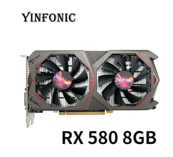 Графическая видеокарта RX 580 8 Гб бит 2048SP GDDR5 для AMD Radeon серии VGA карты RX580 8g майнинга |