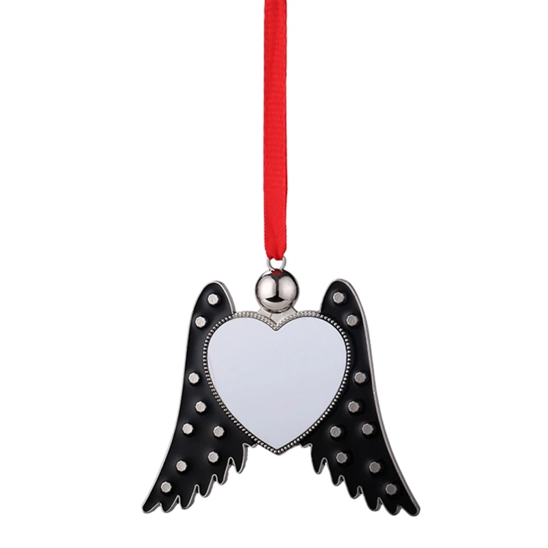 

Heart Shape Sublimation Pendant Trays Picture Blank Pendant Angle Wing Shape Blank Charm Christmas Party Decoration DIY