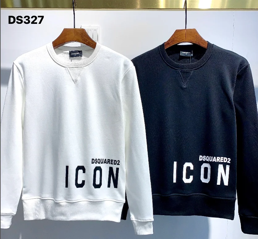 

DSQ2 Classic Crewneck Letter Sweatshirt Red Sweater Couples Hoodie High Quality Top Fashion Streetwear Sweatshirt Men Clothing