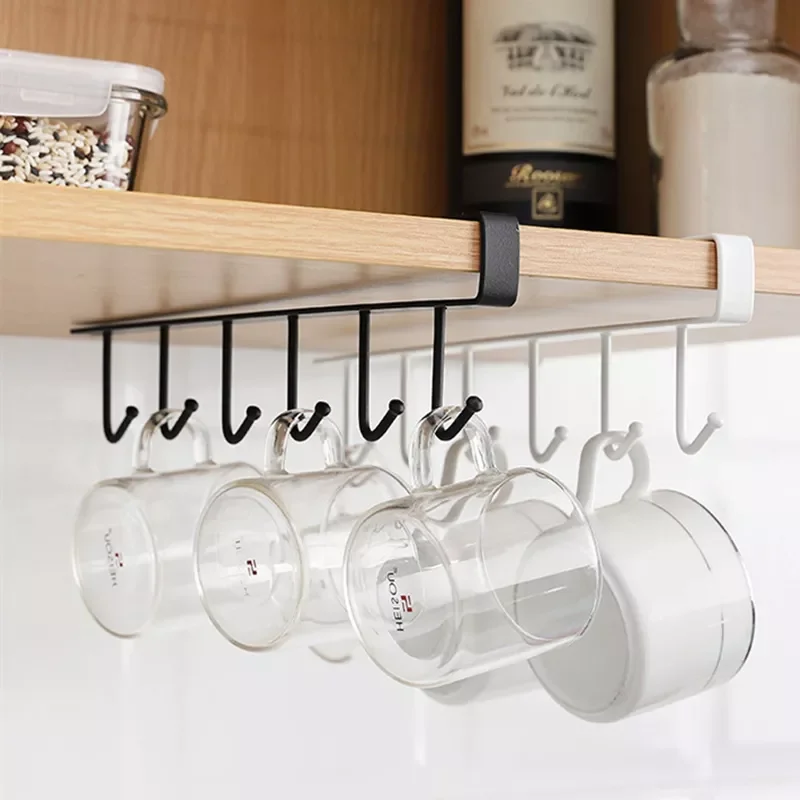 

NEW Gadgets Rack Storage Hangering Home Multifunctional Decor Door Dish Cup Metal Punch Free Cupboard Organizer Kitchen Holder