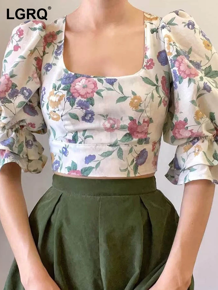 

Женская блузка с рукавом до локтя, с принтом