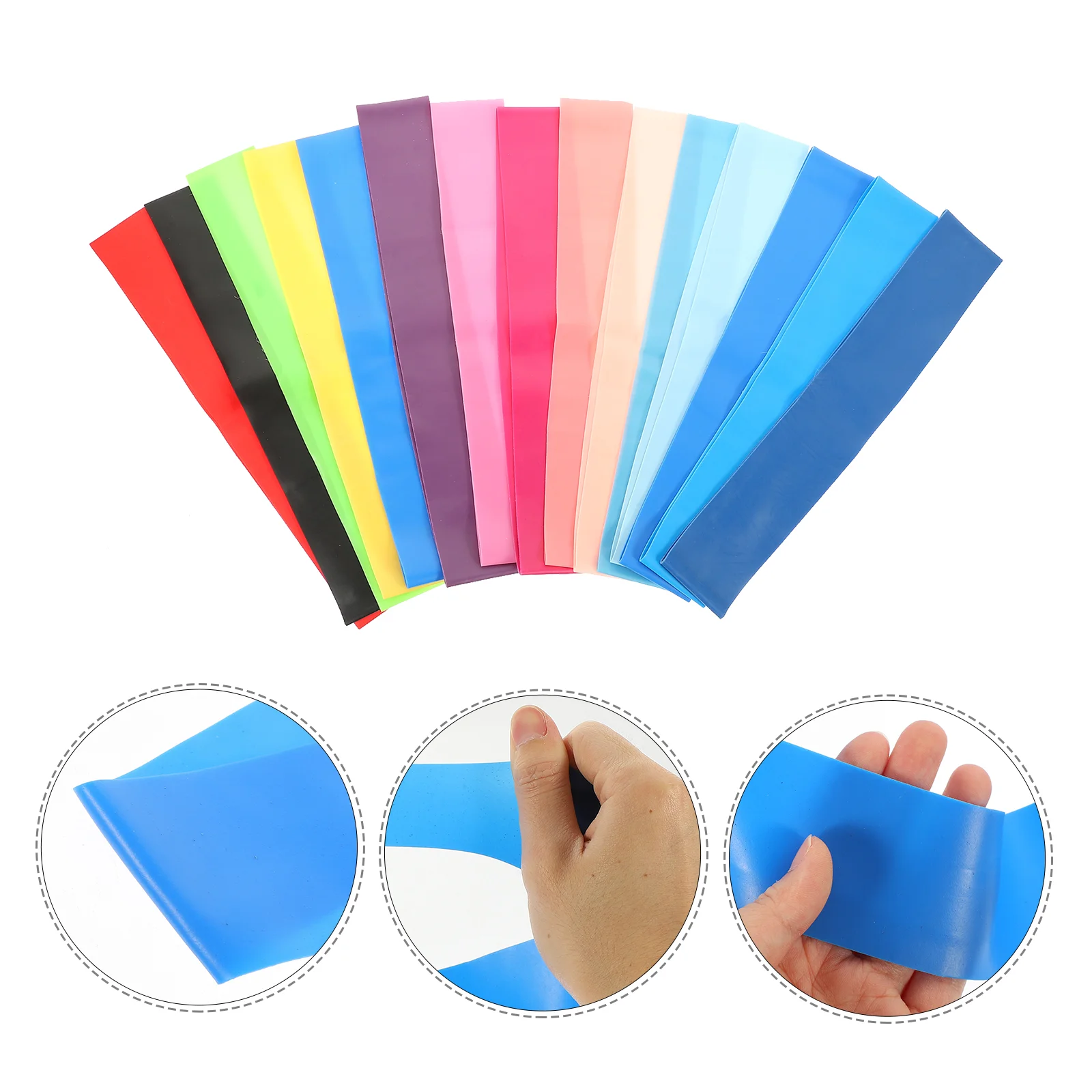 

15 Pcs Colored Chair Bands Chairs Multi-use Office Bouncy Flexible Leg Relaxing Stretchy Buttocks Colorful Elastic